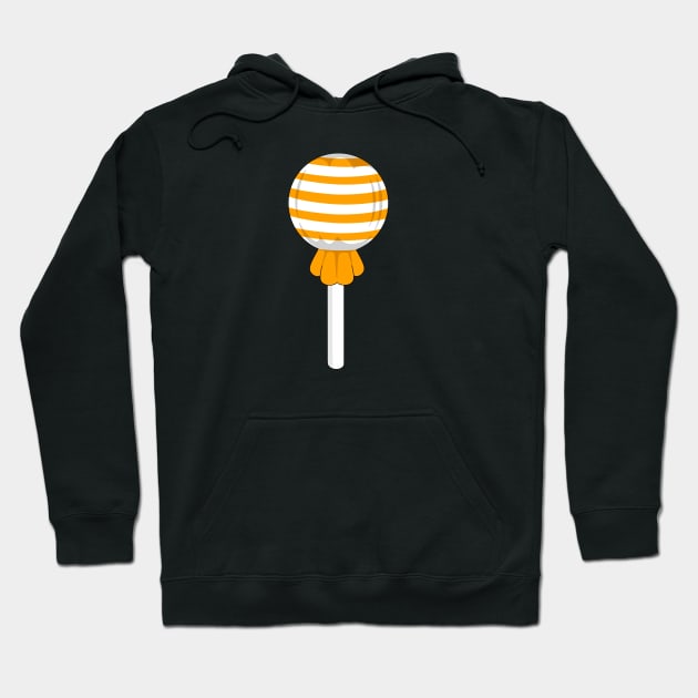 Orange stripe lollipop Hoodie by MickeyEdwards